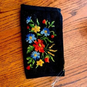 Vintage needlepoint purse